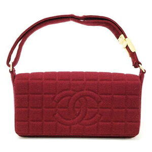 Chanel shoulder bag burgundy Red SAC CLASS quilted clutch